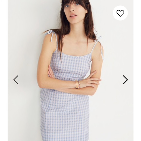 Madewell Dresses & Skirts - Madewell gingham tie- strap mini dress